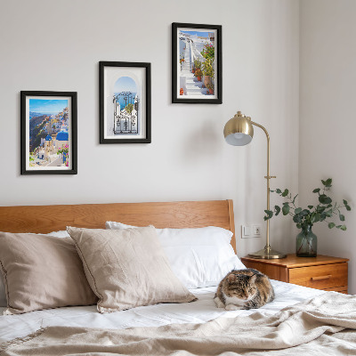 Photo frame wall Views of Santorini Greek architecture of Oia