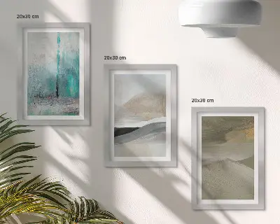 Photo frame wall Painted abstract minimalist decorations