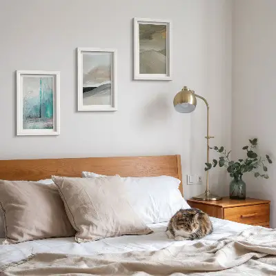 Photo frame wall Painted abstract minimalist decorations