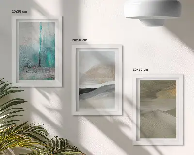 Photo frame wall Painted abstract minimalist decorations