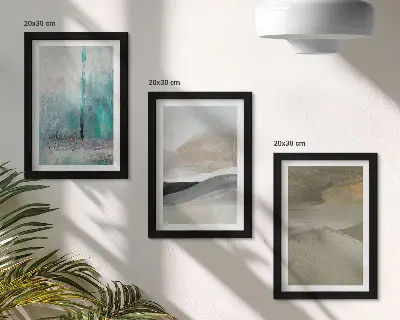 Photo frame wall Painted abstract minimalist decorations