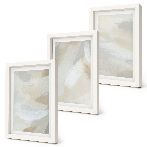 Photo frame wall Abstract light background with delicate brush strokes