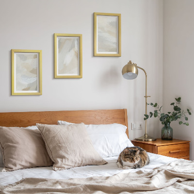 Photo frame wall Abstract light background with delicate brush strokes