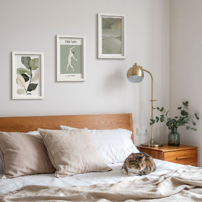Photo frame wall Plant patterns with silhouettes and abstract forms