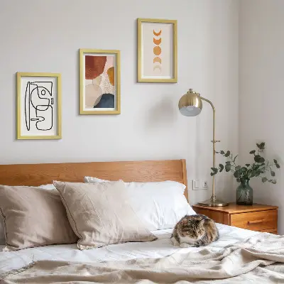 Photo frame wall Abstract shapes and colors fashionable decorations