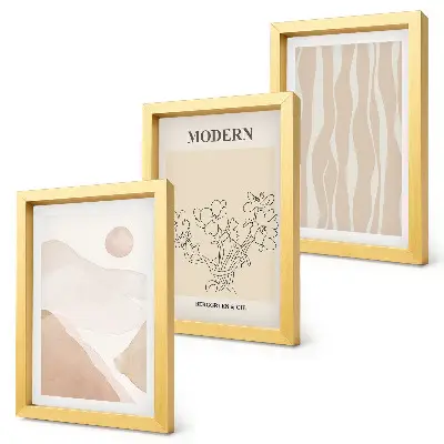 3-Piece Abstract Wall Art Set featuring subdued colors
