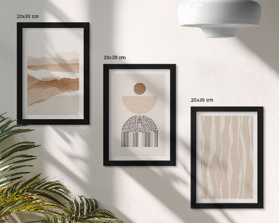 Photo frame wall Abstract landscape, natural shapes and geometry