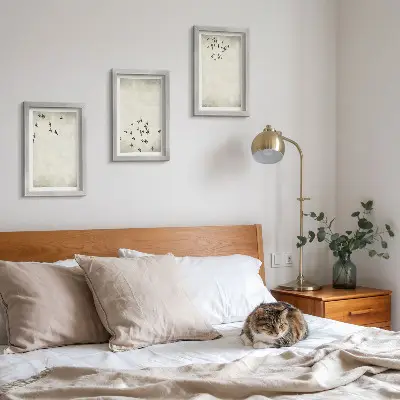 3-piece flying birds wall art set minimalist painting