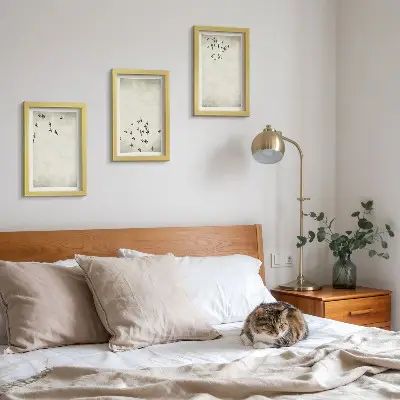 3-piece flying birds wall art set minimalist painting