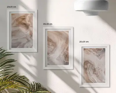 3-piece wall art set featuring marble abstract stone textures