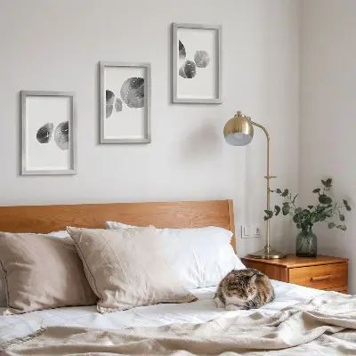 3-Piece abstract minimalist paint stain wall art set abstract minimalist paint stain wall art