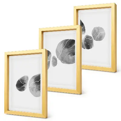 3-Piece abstract minimalist paint stain wall art set abstract minimalist paint stain wall art