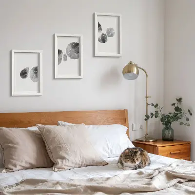 3-piece wall art set Paint stains abstract minimalist painting