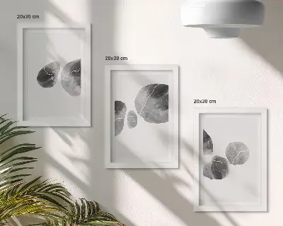3-Piece abstract minimalist paint stain wall art set abstract minimalist paint stain wall art