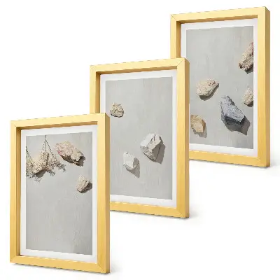 Photo frame wall boho beach stone minimalist decor