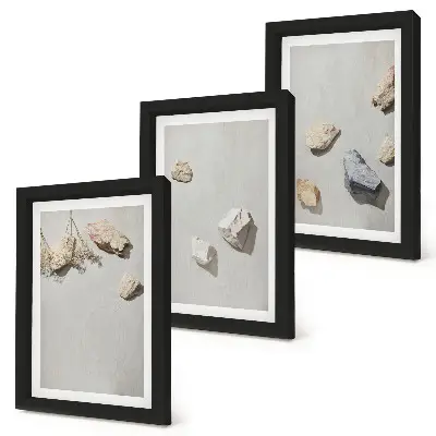 Photo frame wall boho beach stone minimalist decor