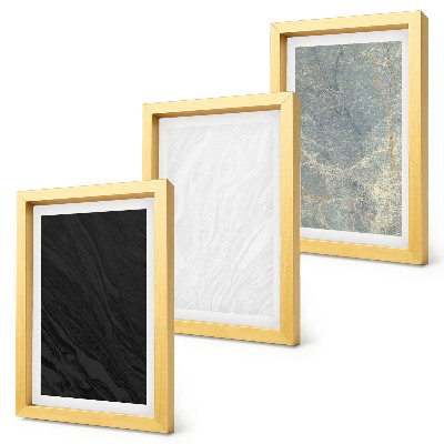 Photo frame wall Various colors of elegant stone structures