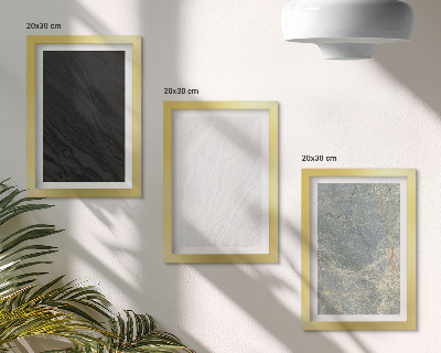 Photo frame wall Various colors of elegant stone structures