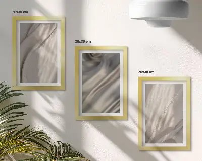 3-piece wall art set featuring close-up natural fabric textures in a boho style
