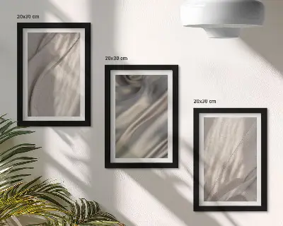 3-piece wall art set featuring close-up natural fabric textures in a boho style