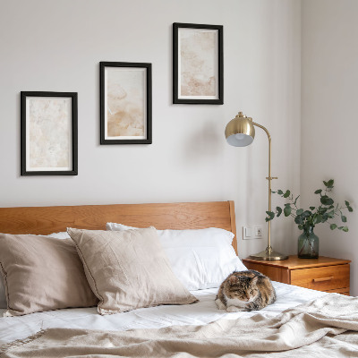 3-piece wall art set Fashionable textures in pastel light colors