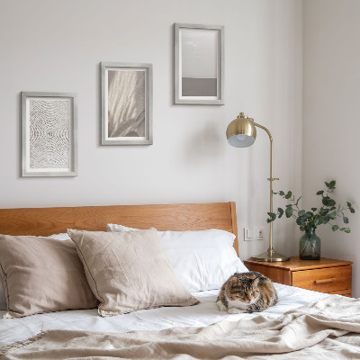 3-piece wall art set Delicate natural textures in boho style