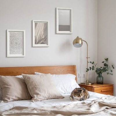 3-piece wall art set Delicate natural textures in boho style