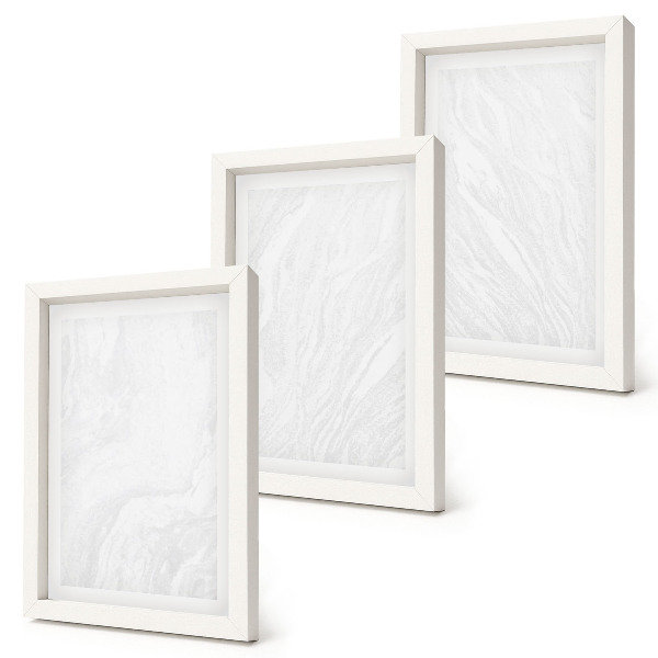 Photo frame wall Elegant marble linear stone structure
