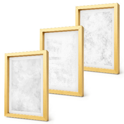 3-piece wall art set White spots on canvas minimalist backgrounds