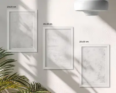 3-piece minimalist canvas wall art set featuring white spots on neutral backgrounds