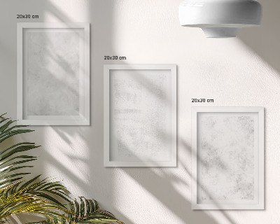3-piece wall art set White spots on canvas minimalist backgrounds