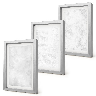 3-piece wall art set White spots on canvas minimalist backgrounds