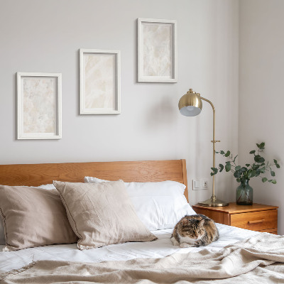 Photo frame wall Stone pastel structures of white marble