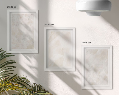 Photo frame wall Stone pastel structures of white marble