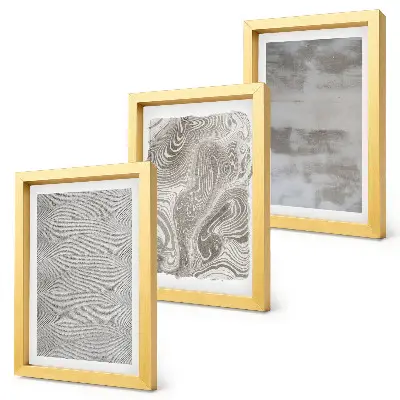 Industrial structures abstract design framed triptych