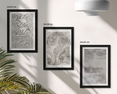 Framed triptych Industrial structures abstract design
