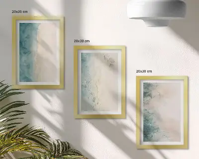 3-piece wall art set spilled watercolor minimalist canvas prints