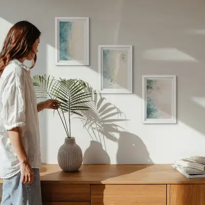 3-piece wall art set spilled watercolor minimalist canvas prints
