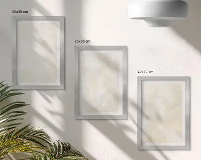 Bright texture paint brush strokes design framed triptych