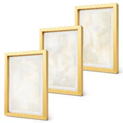 Bright texture paint brush strokes design framed triptych
