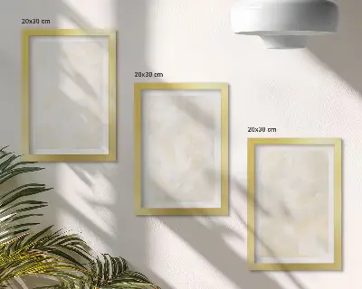 Bright texture paint brush strokes design framed triptych
