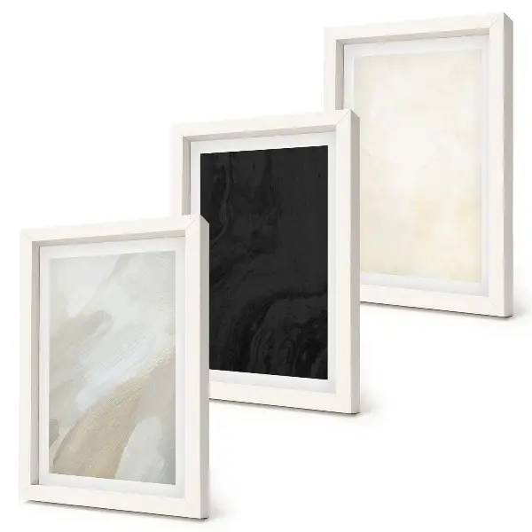 3-piece wall art set structures in minimalist tones