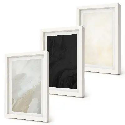 3-piece wall art set structures in minimalist tones
