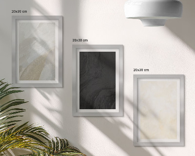 3-piece wall art set Structures in different shades of minimalism
