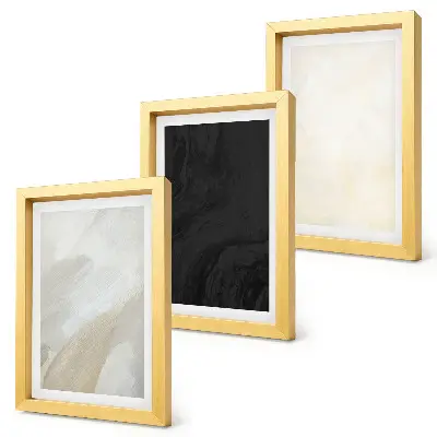 3-piece wall art set structures in minimalist tones