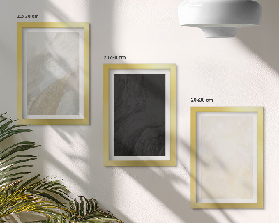 3-piece wall art set Structures in different shades of minimalism