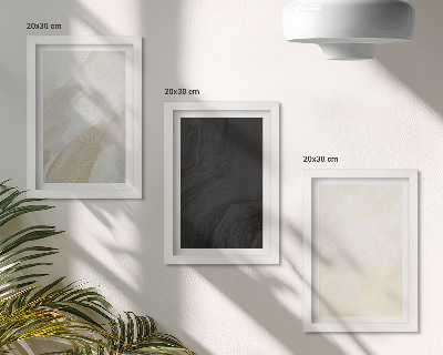 3-piece wall art set Structures in different shades of minimalism