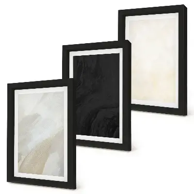 3-piece wall art set structures in minimalist tones
