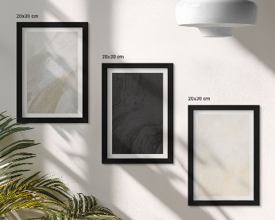 3-piece wall art set Structures in different shades of minimalism