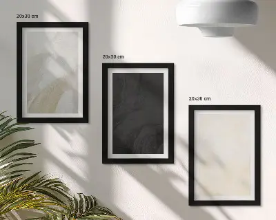 3-piece wall art set structures in minimalist tones